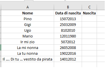 da stringa a data